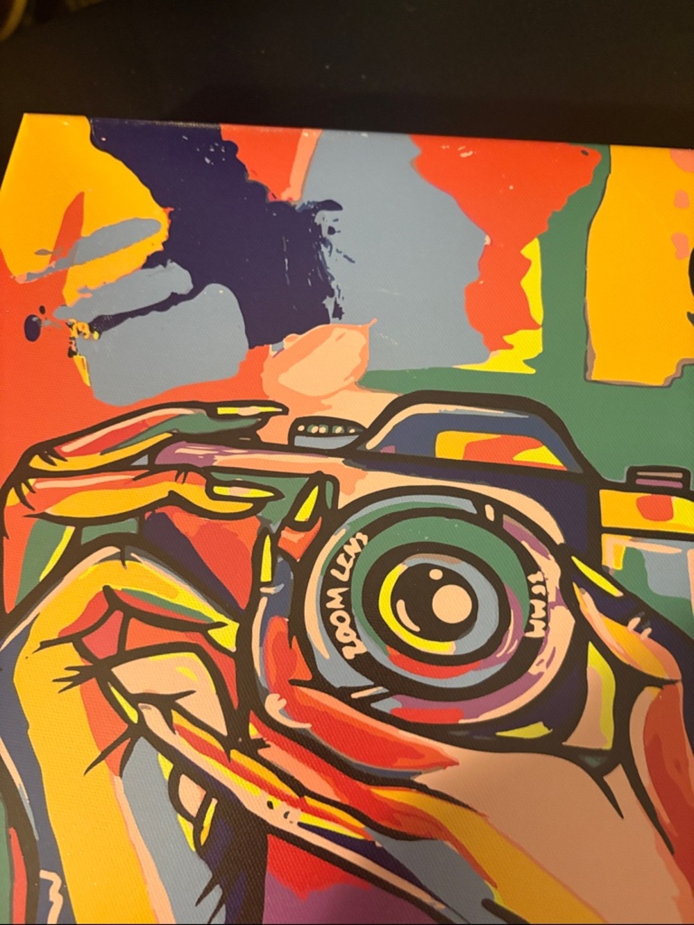 Adjust Your Focus Pop Art Camera Canvas Print - Multi-Color - Picture 11 of 12